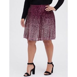 Pink Ombré Sequined Torrid Skirt TS Eras 💗